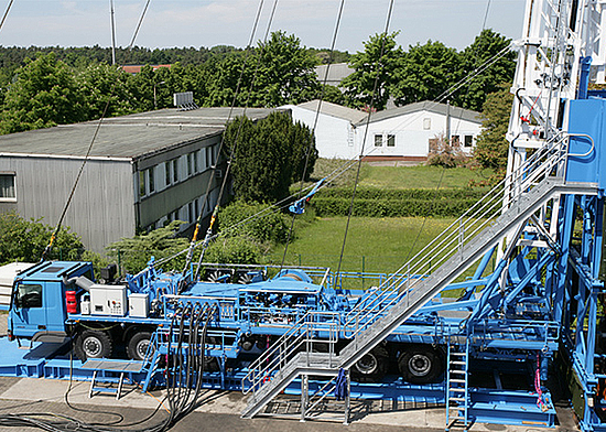 Mobile Bohranlage